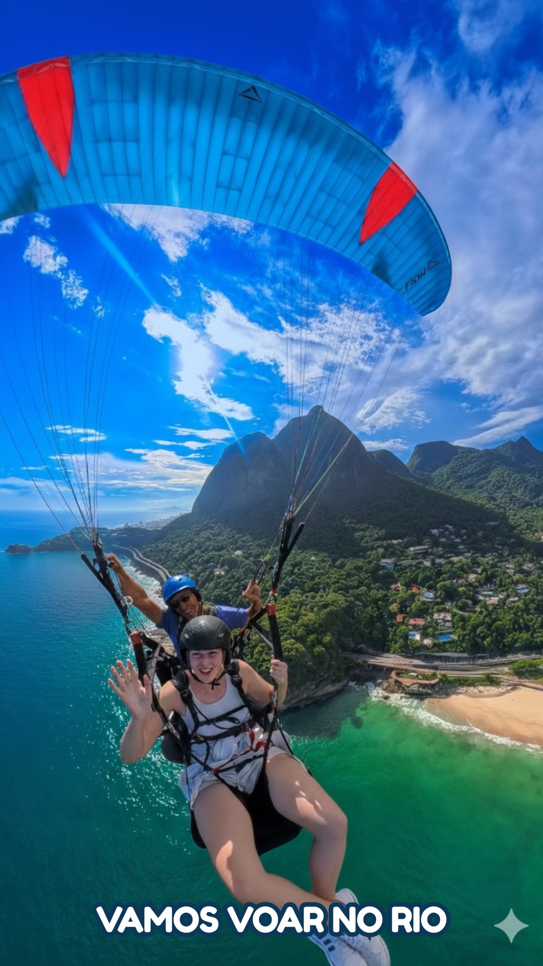Voo de Parapente Rio de Janeiro - Vista aérea